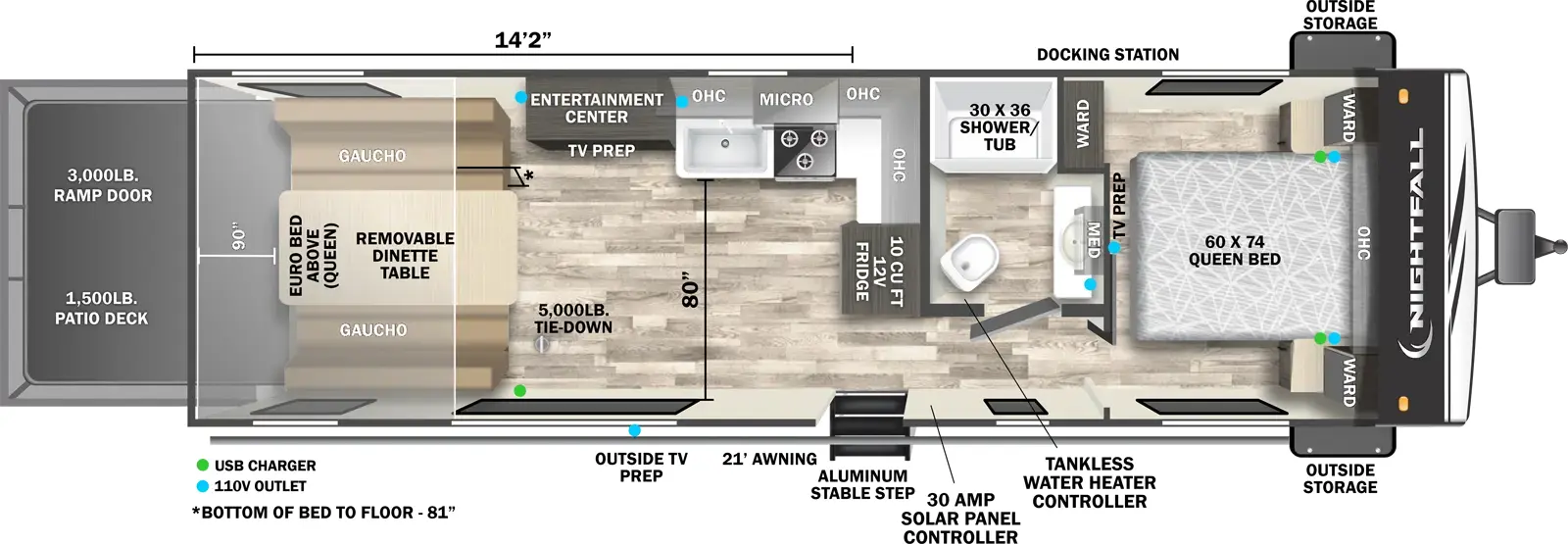 Nightfall 27N Floorplan